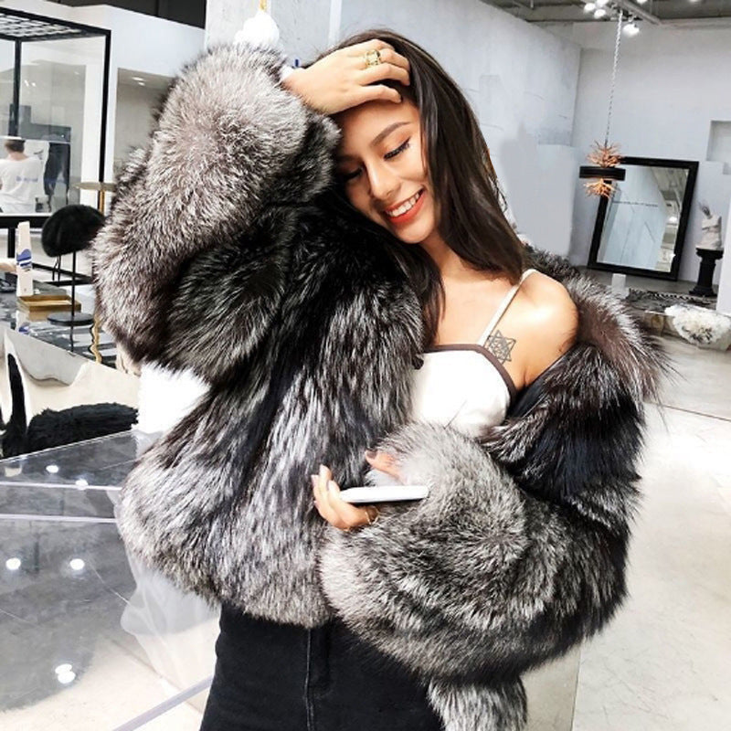 Imitation Fox Fur short jacket