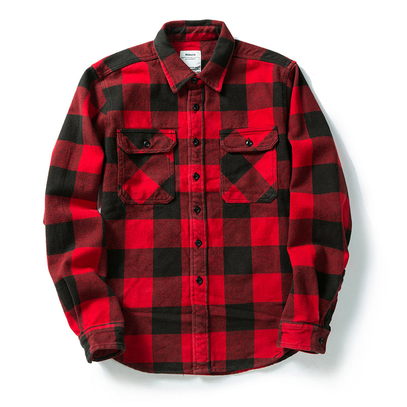 Men's Thickened Flannel American Shirt