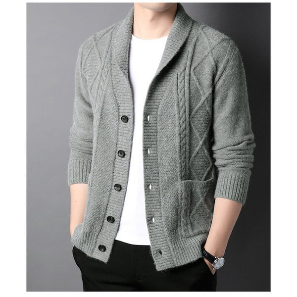 Cárdigan Tide Brand Chaqueta de punto de manga larga para hombre