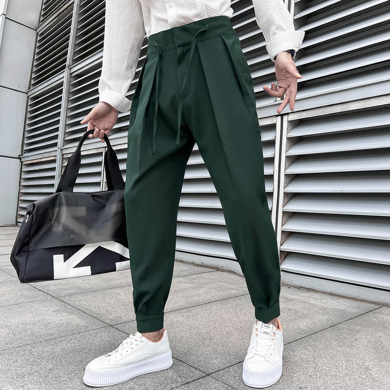 Pantalones Con Cintura Elástica Y Tiras De Velcro