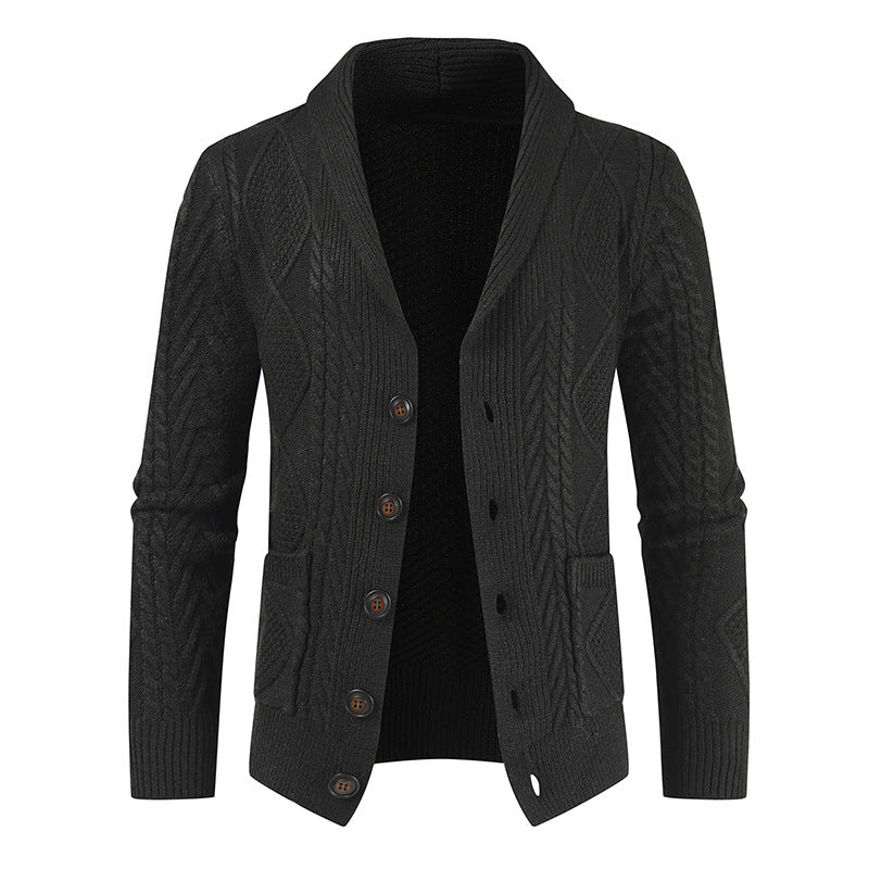 Cárdigan de punto con eslabones de cadena, chaqueta holgada de moda para hombre, para hombre 