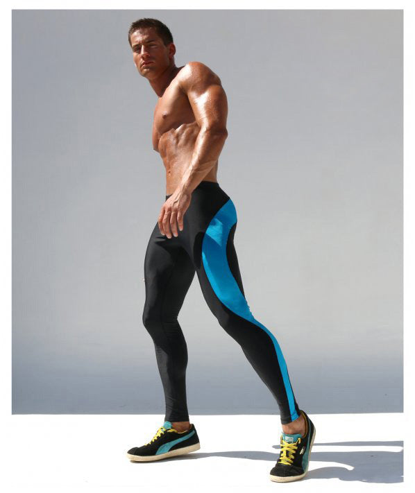 Men Sports Tight Stretch Fitness Pants