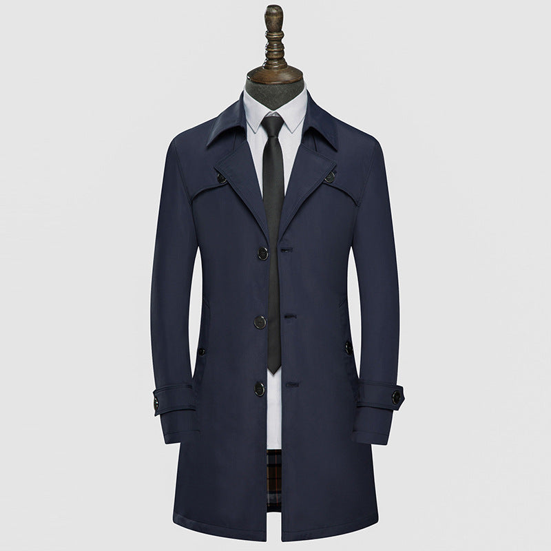 Men's slim fit trench coat