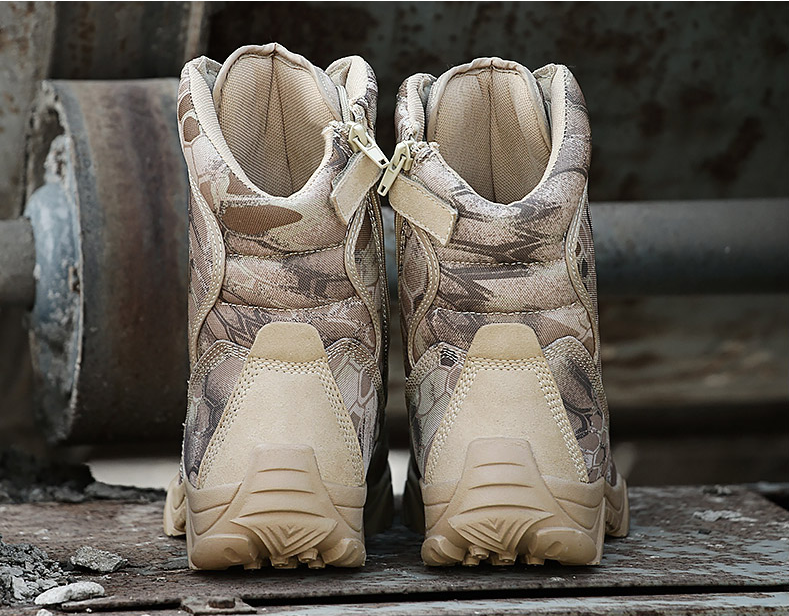 Python pattern desert tactical boots