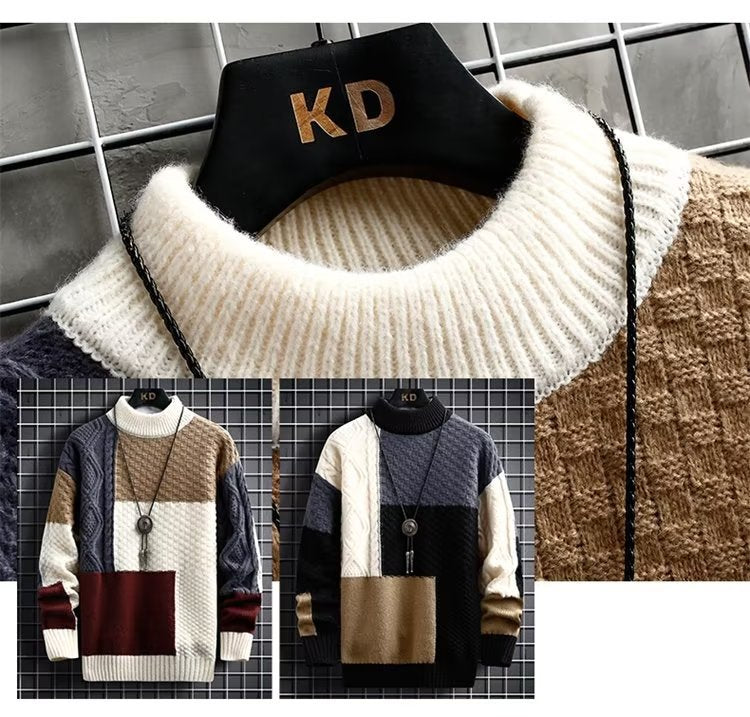 Half High Collar Thickened Mid Collar Underlay Knit sweater