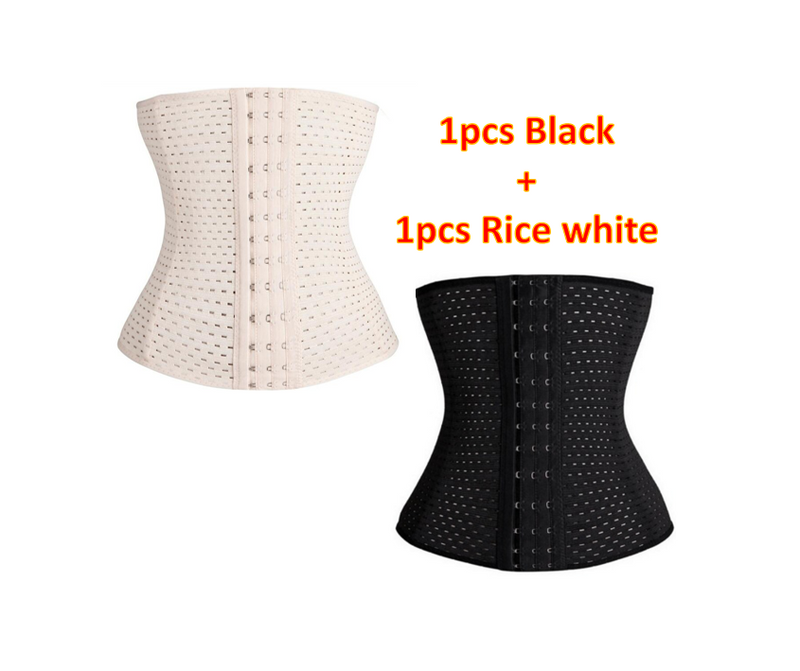 Women Hollow Tibial Belt Body-sculpting Breathable Rubber Corset Tummy Tucking Exercise Belt