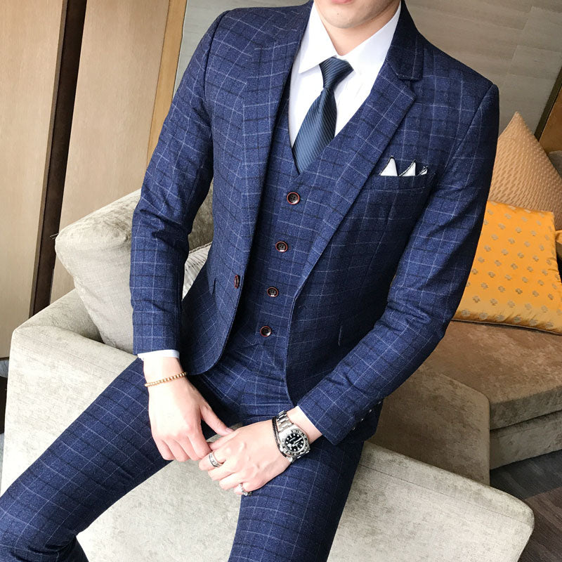 Korean slim fit suit for young guys