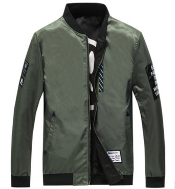 Chaqueta de vuelo reversible para hombre para otoño e invierno