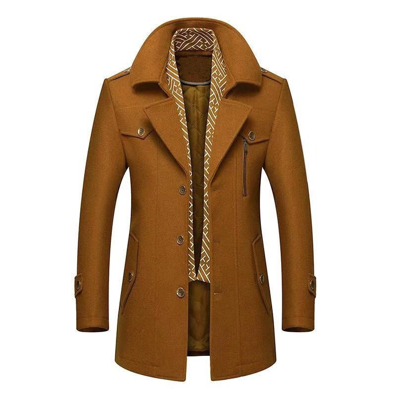 Men's woolen coat