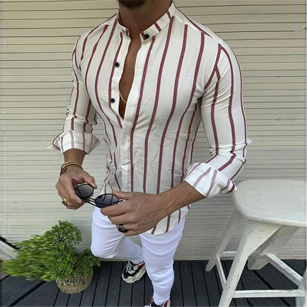 Camisa casual de manga larga tipo cárdigan con botones de solapa ancha estampada