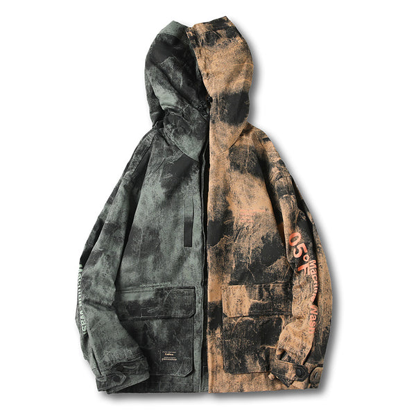 Chaqueta casual de camuflaje para hombre.