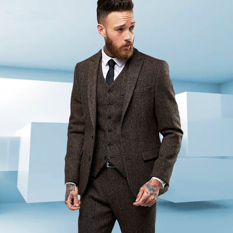 Three-piece suit for men