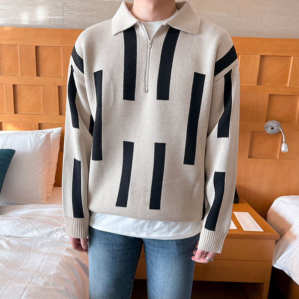 Suéter retro de manga larga estilo perezoso