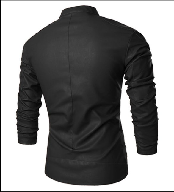 Chaqueta de cuero para hombre Chaqueta de moto para hombre