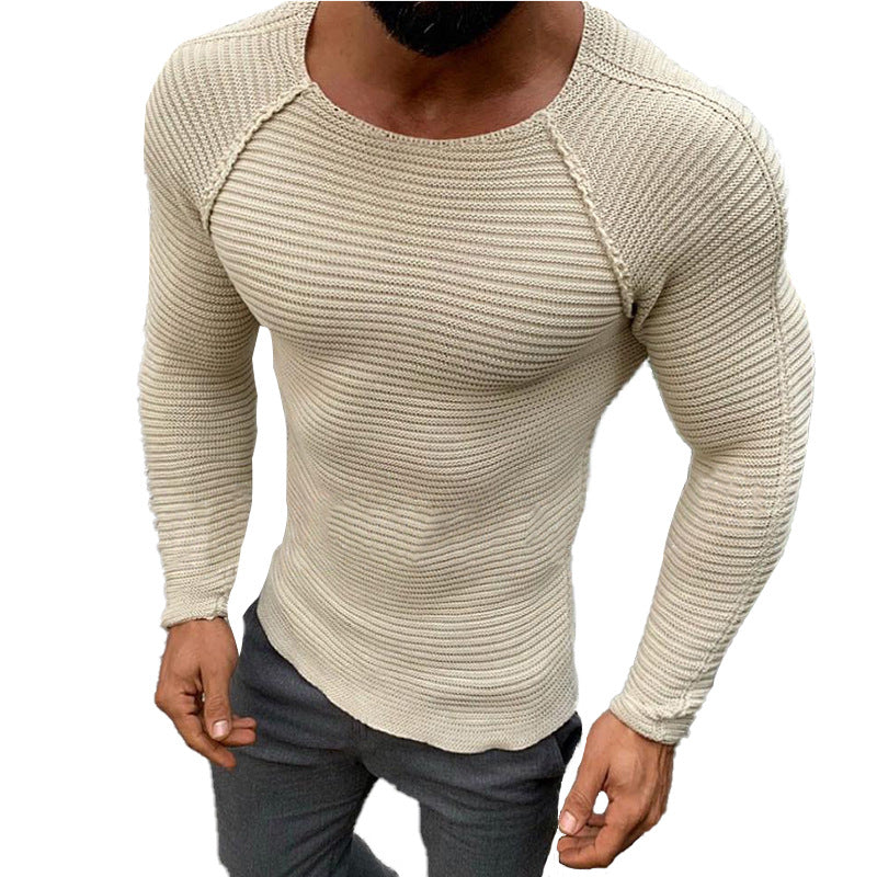 Men Casual Pullovers Spring/Autumn Sweater Slim Men O-Neck Sweater