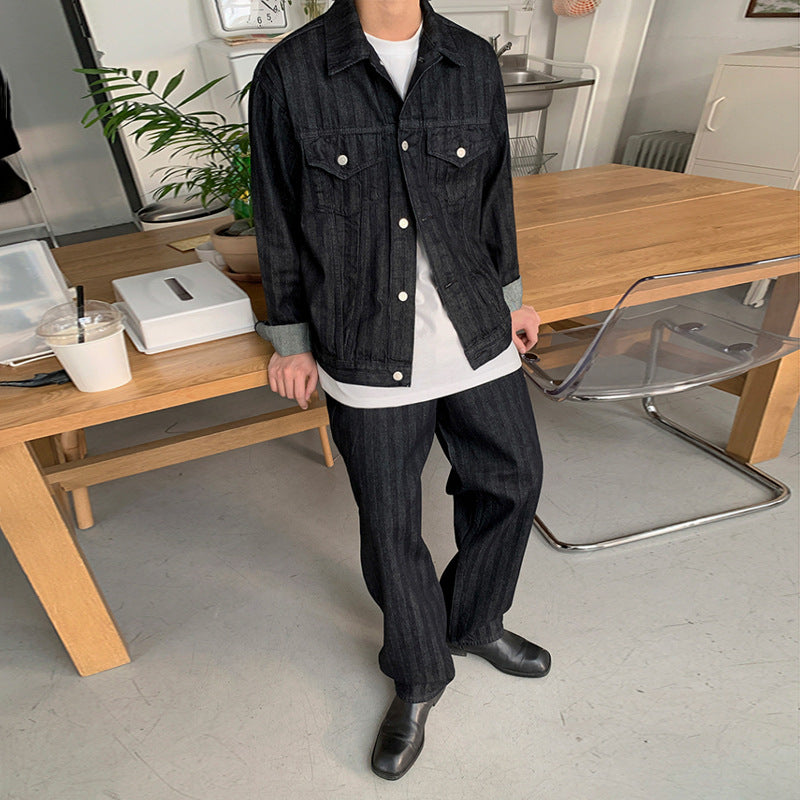 Men's Casual Versatile Workwear Denim Jacket