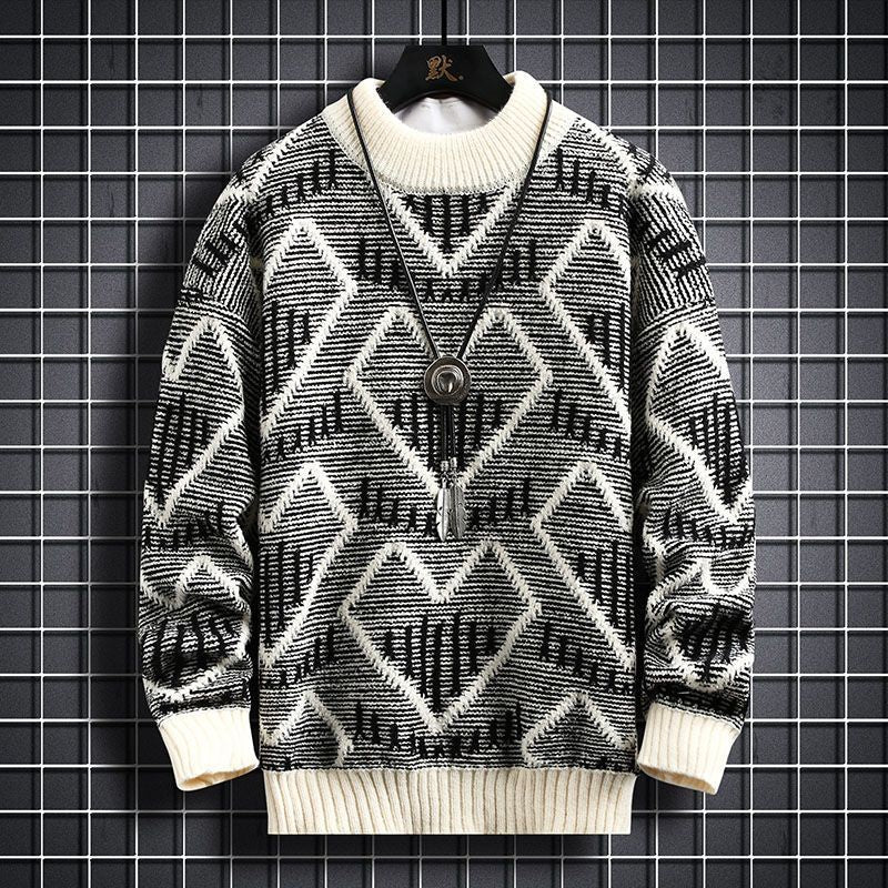 Men's Polyester Warm Sweater Winter