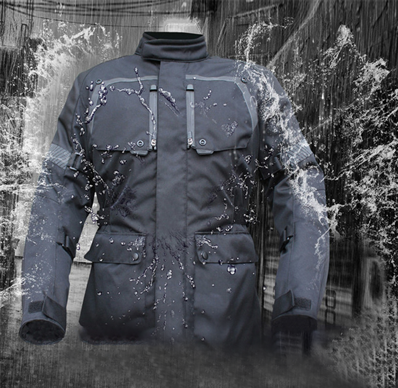 Warm And Waterproof Pull Four-season Motorcycle jacket men