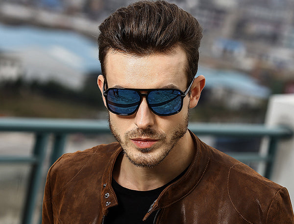 Gafas de sol polarizadas con estilo para hombre. 