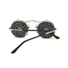 Punk Steam Flip Retro Sunglasses for Men and Women