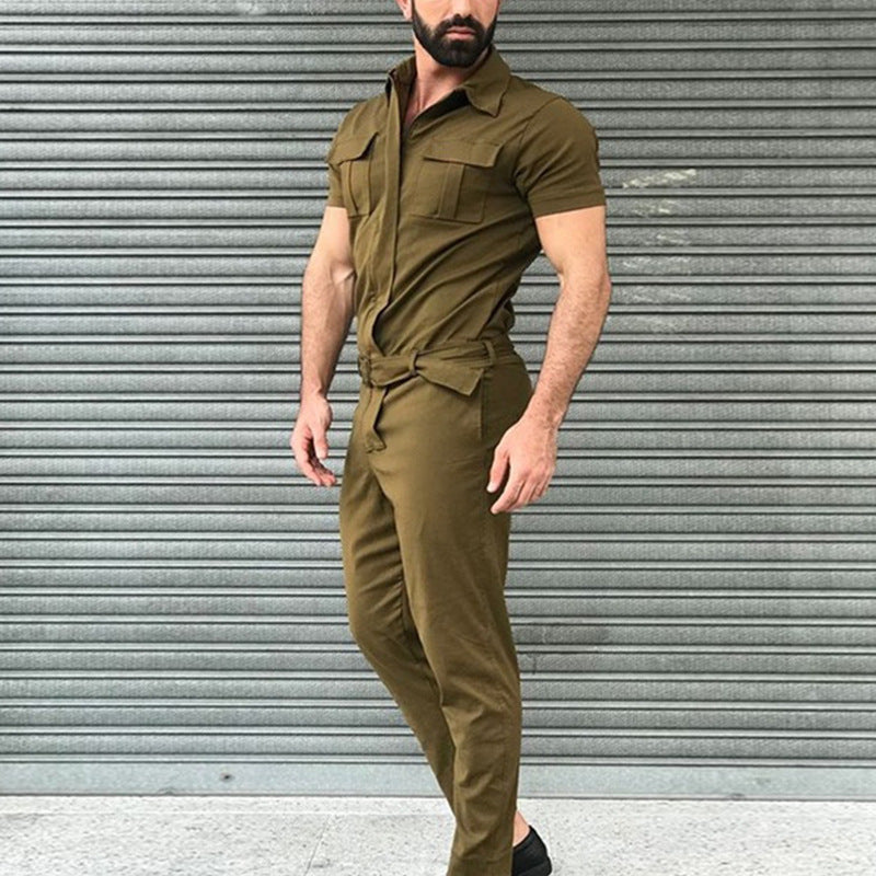 Traje casual de una pieza para hombre.