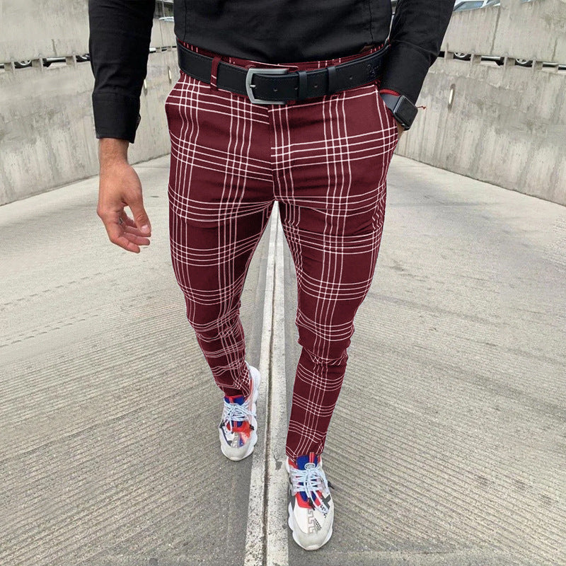 Men's Big Stripe Fashion Pencil Pants