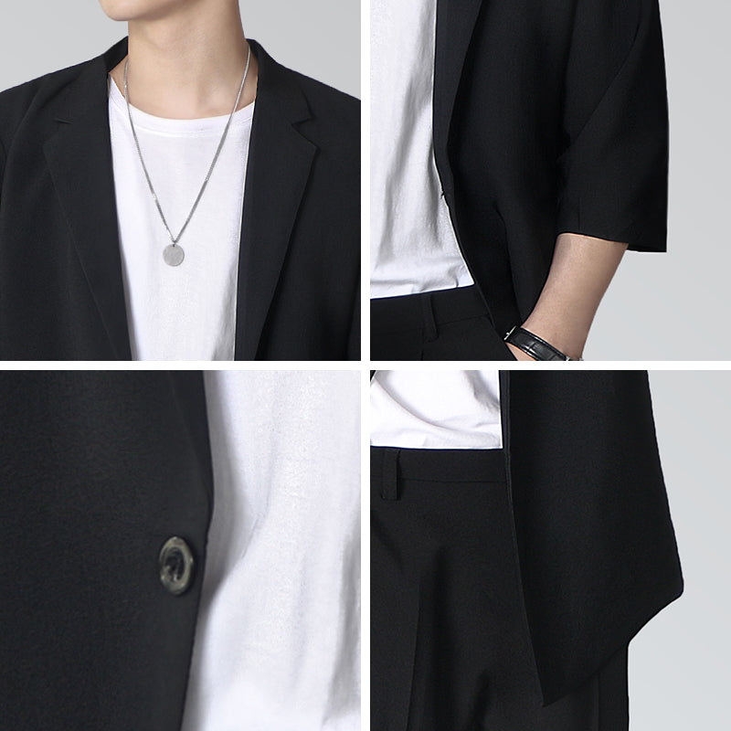 Men's Trend Solid Color Casual Jacket