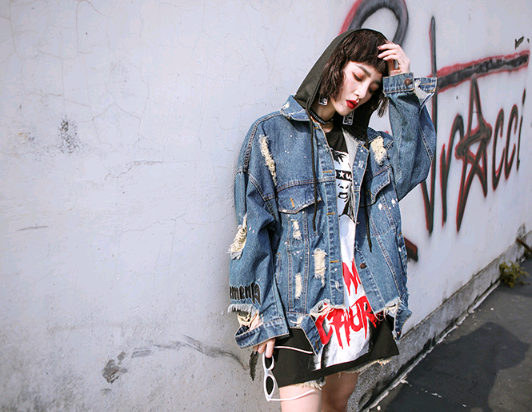 Trendy Loose Women's Denim Jacket