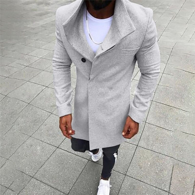 Long-sleeved windbreaker coat