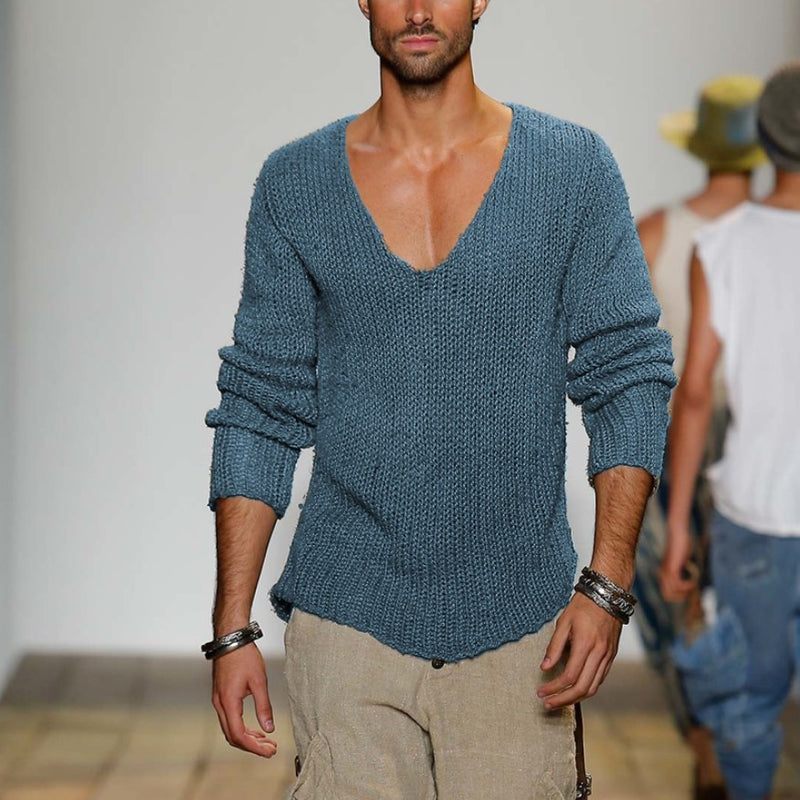 Autumn And Winter Men's Pullover Knitted Sweater