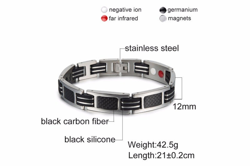 Black Magnetic Bracelet Men