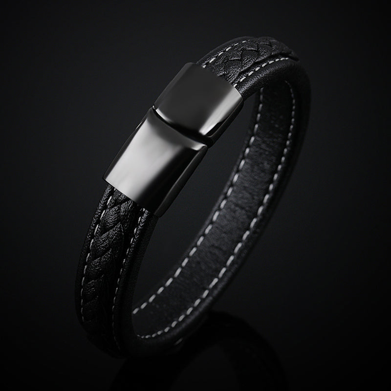 Black titanium steel bracelet