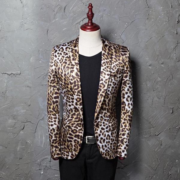 Nuevo traje estampado de leopardo 
