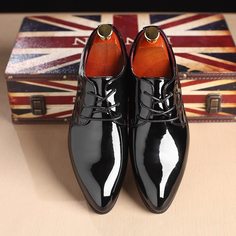 Leather Men Business Casual Dress Shoes