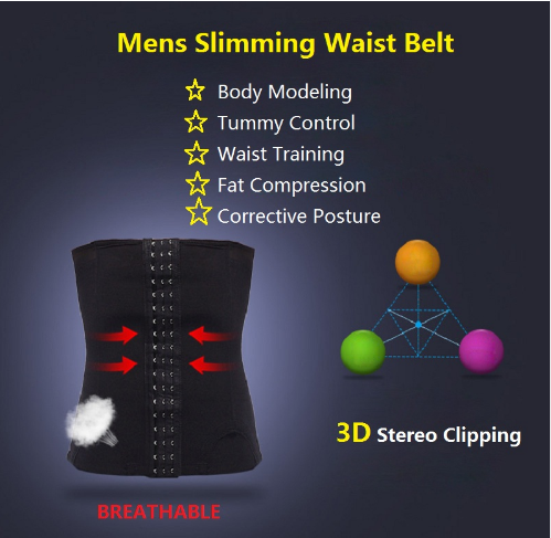 Men's abdomen belt invisible retractable reduction belly