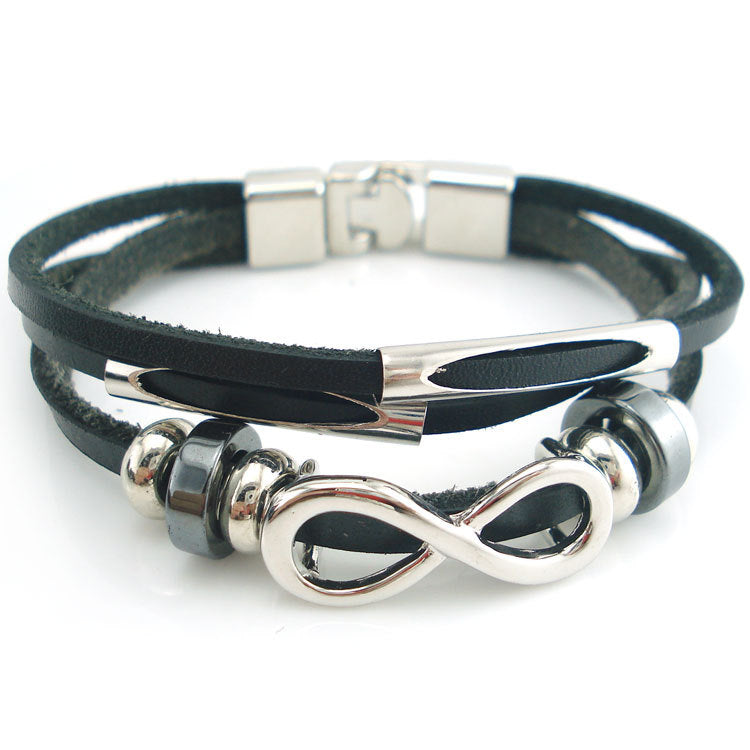 neutral non-mainstream leather retro men's leather bracelet