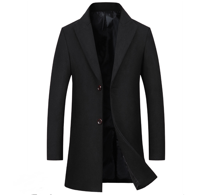 men's winter woolen coat