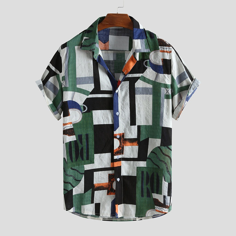 Hawaiian Blouse Short Sleeve Shirt