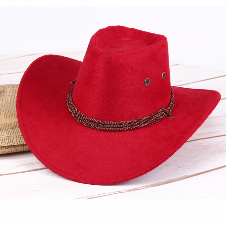 Summer men's sun hat, western cowboy hat