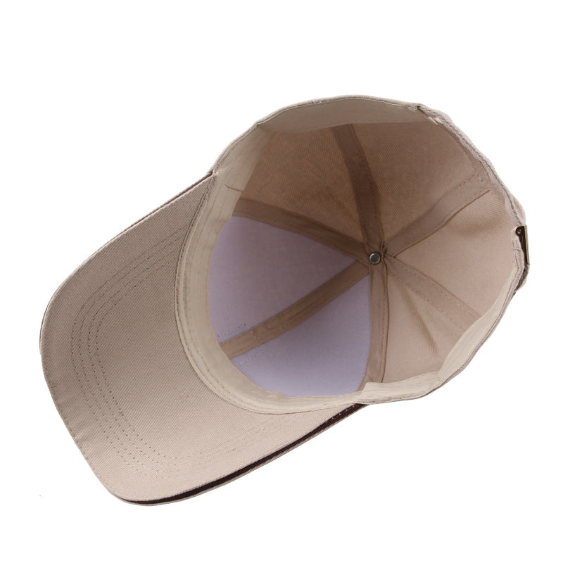 men's baseball cap COTTON HAT VISOR outdoor sports peaked cap