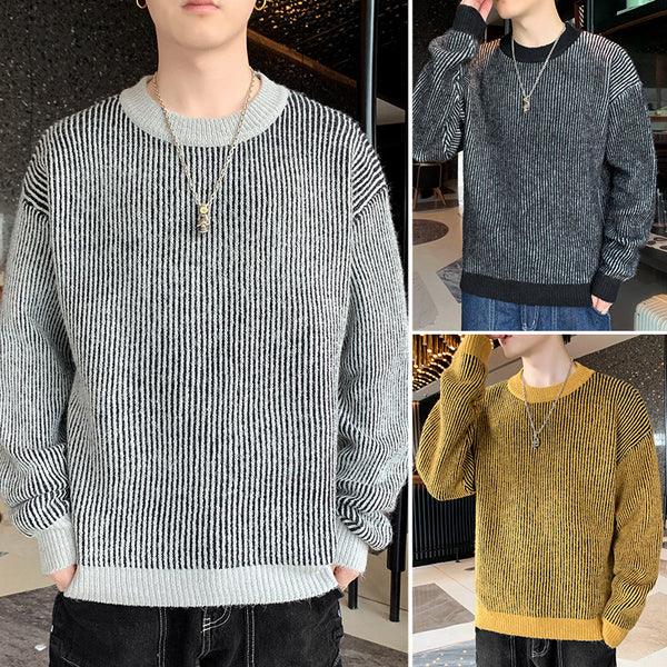 Men's Round Neck Pullover Sweater