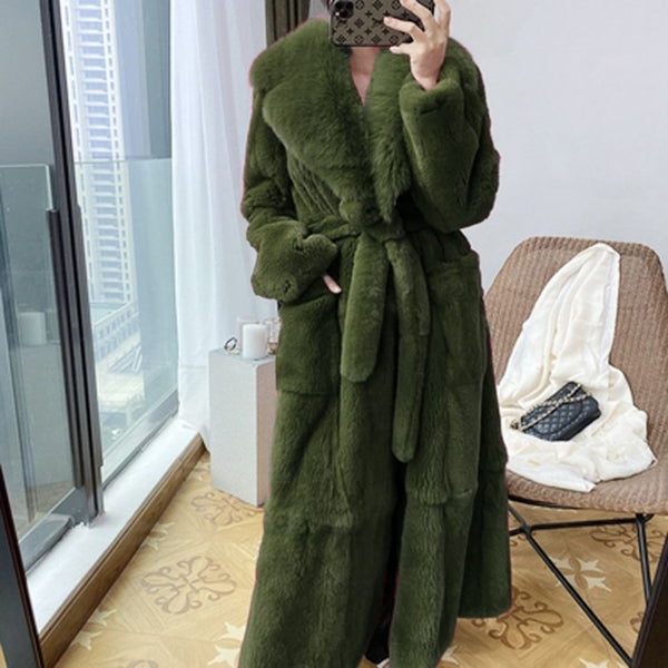 Faux Fur Coat Mid-length Coat