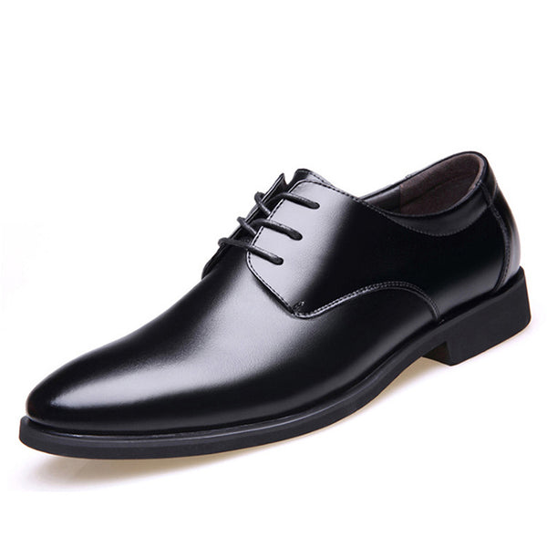 Daily pointed formal leather shoes