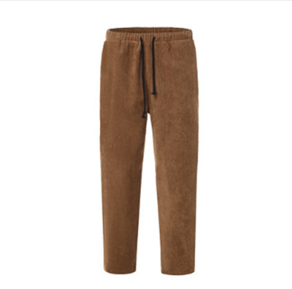 Pantalones de pana de invierno para hombre, Joggers de calle