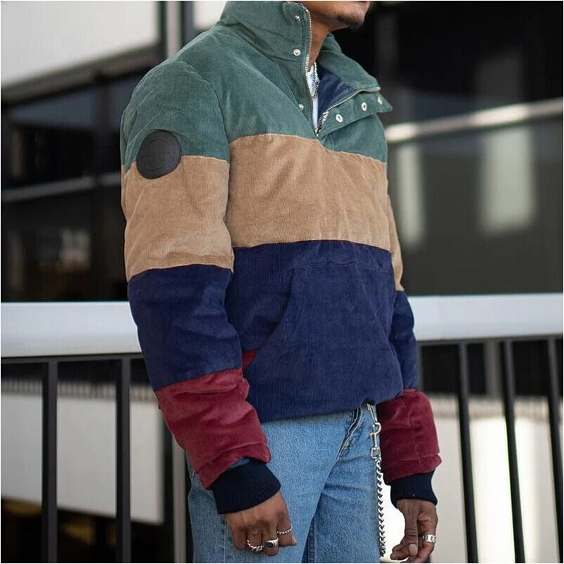 Men's padded jacket with long sleeves