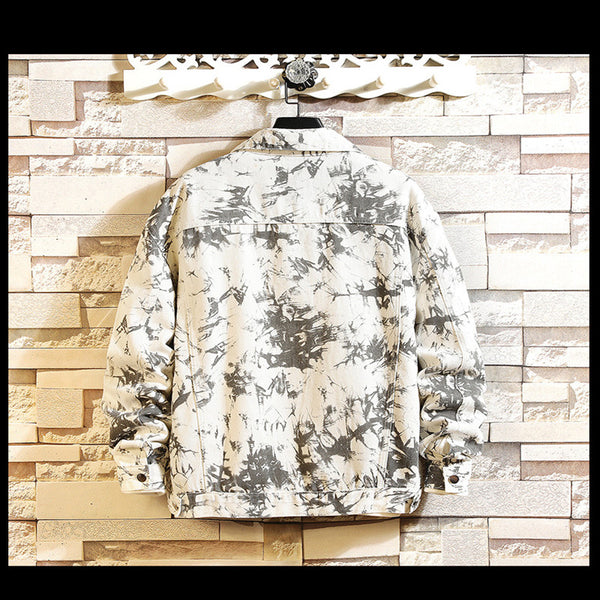 Chaqueta vaquera color camuflaje hombre