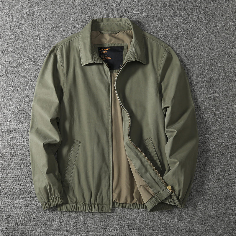 Washed Pure Cotton Solid Color jacket