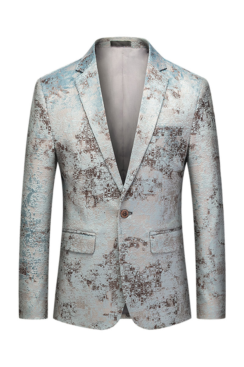 white tie dye Blazer for men