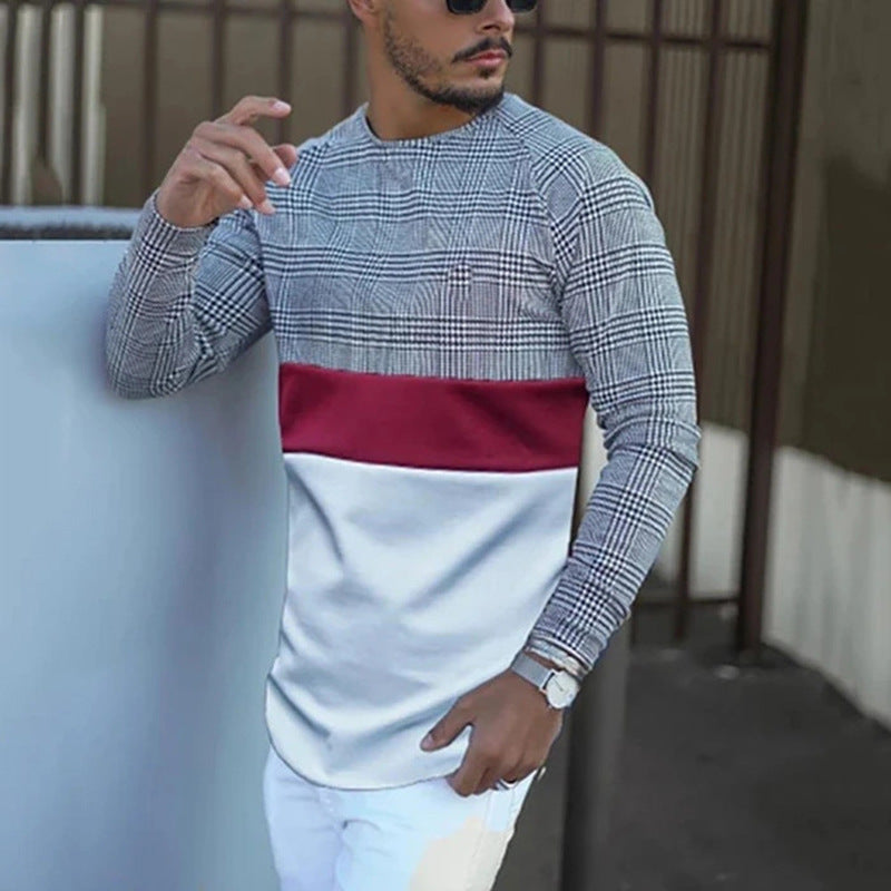 long sleeve round neck T-shirt