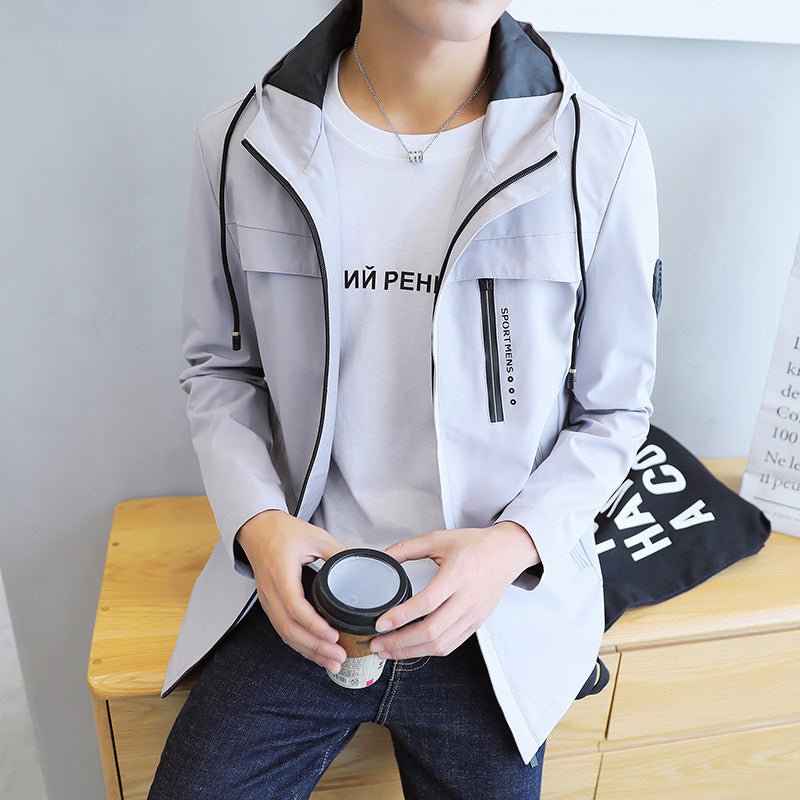 Men's Hooded Light Weight Jacket